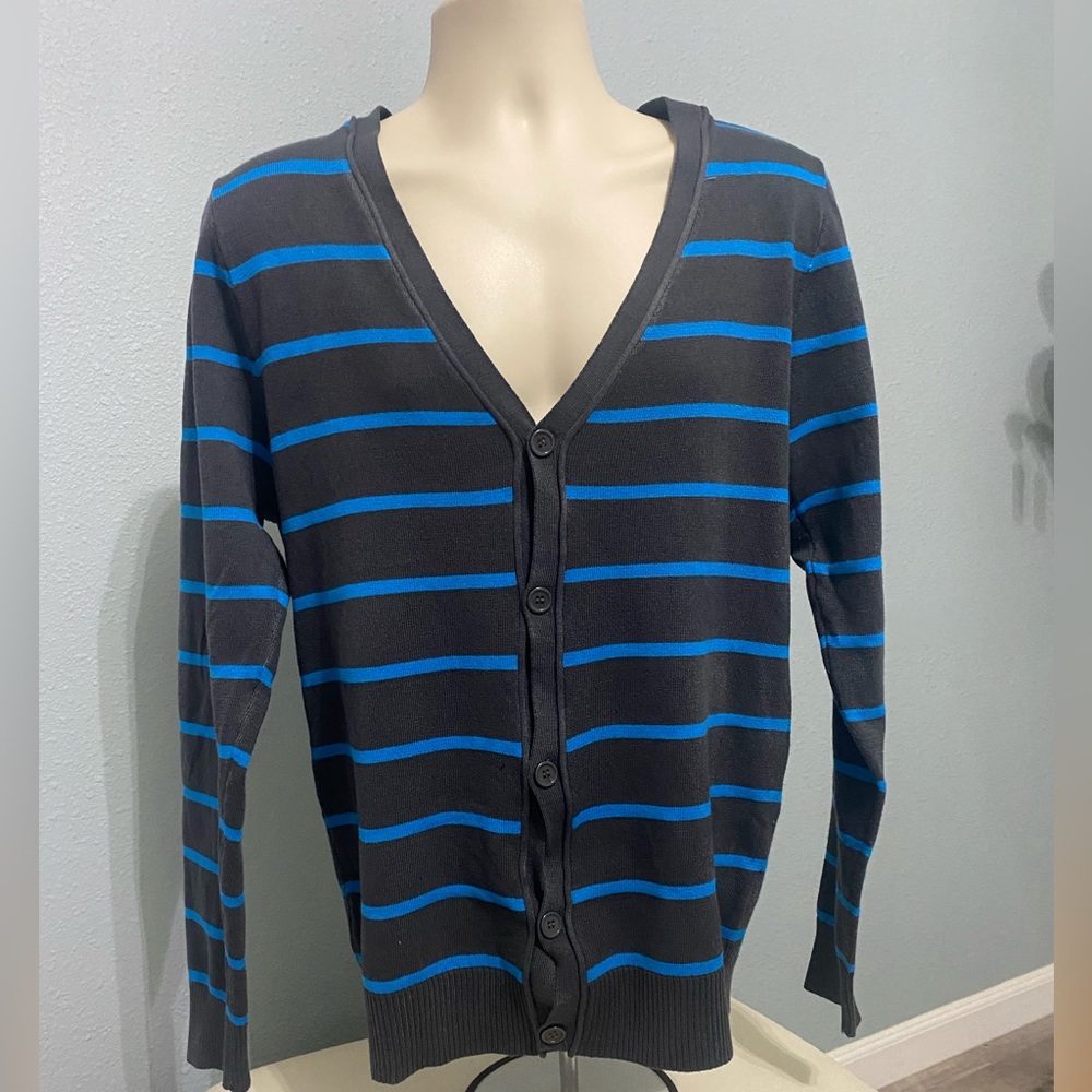 CARBON  mens V- neck cardigan